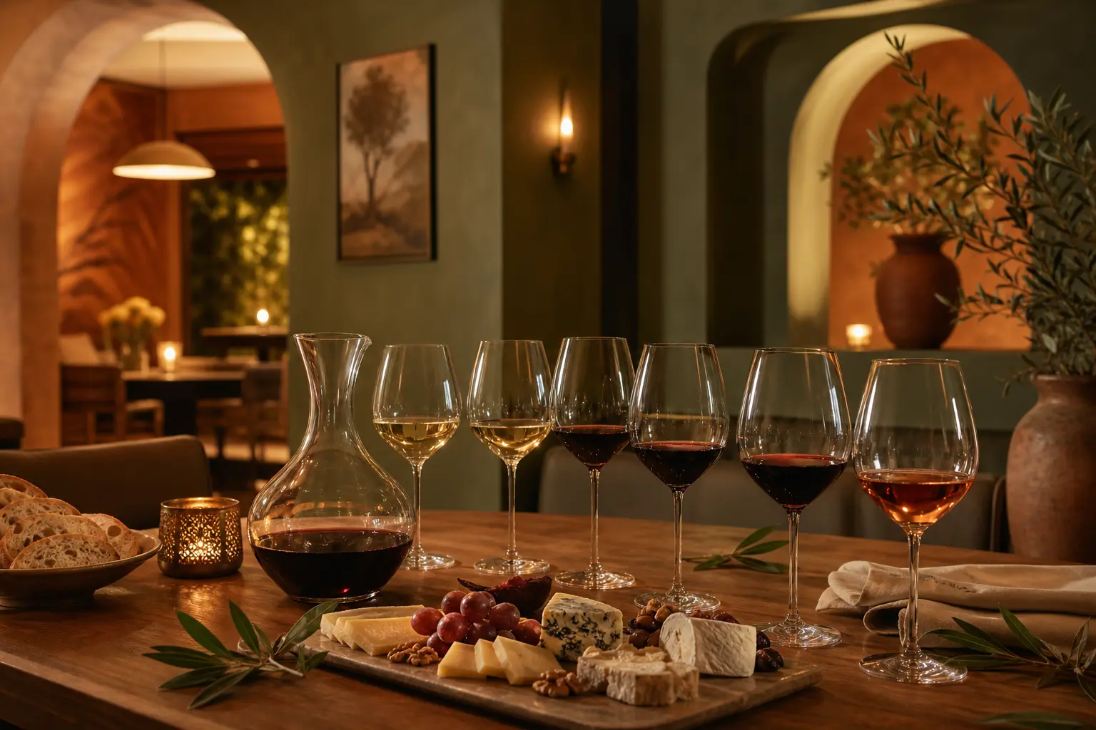 Cata de vinos en el salón